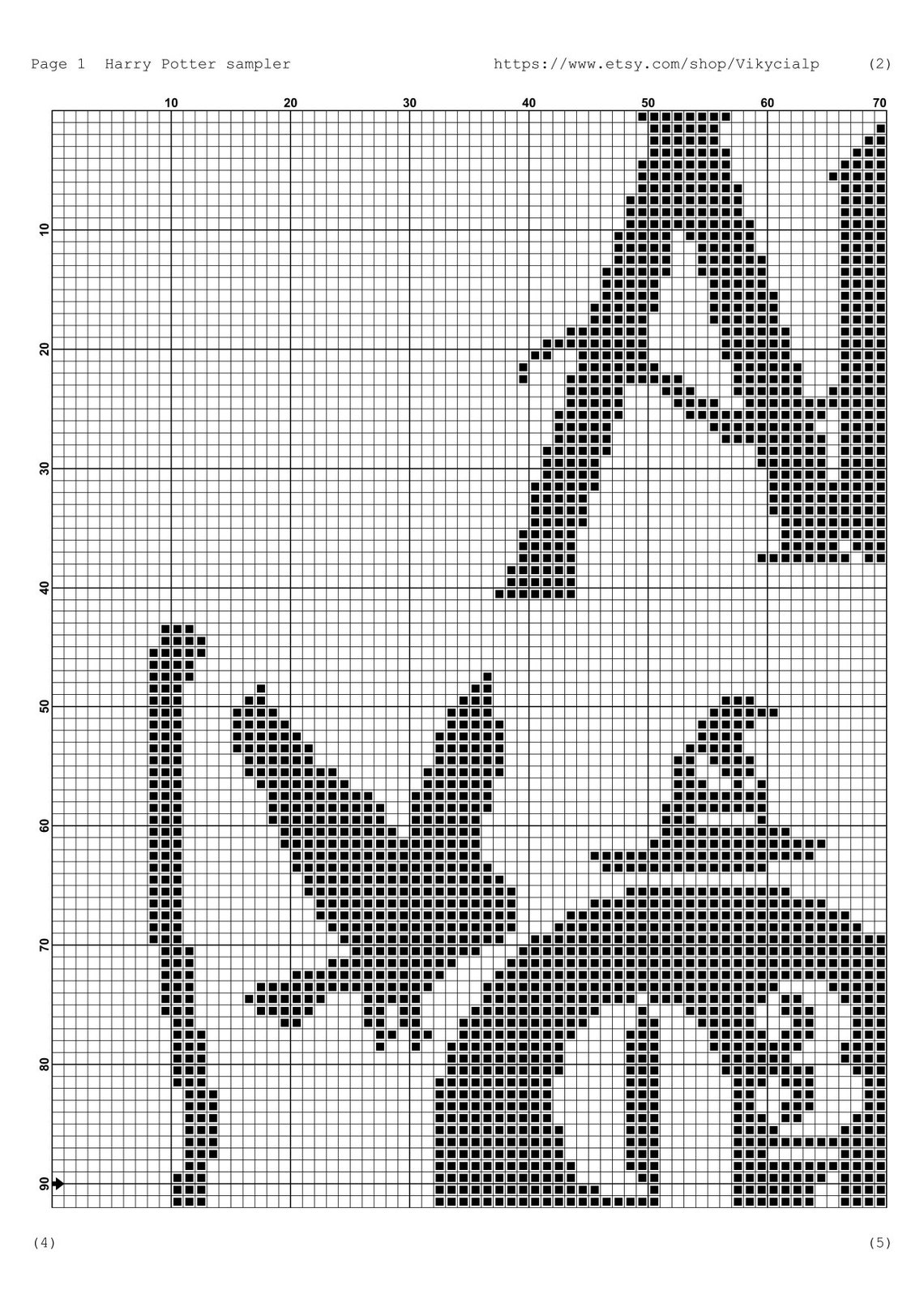 Magic Sampler Cross Stitch Pattern DMC Chart Needlepoint Embroidery ...