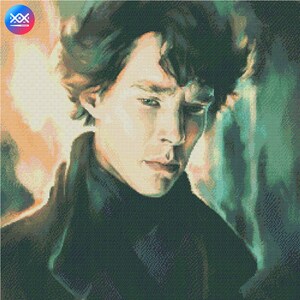 Sherlock Benedict Cumberbatch Cross Stitch Pattern Chart Two - Etsy