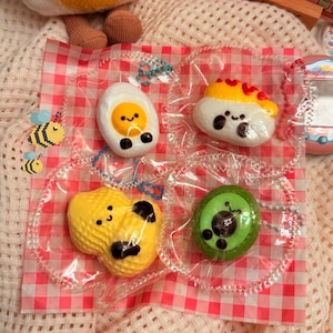 Jellycat food Collection Taba Squishy Toy Keychain | Soft Slow Rising Silicone Squishy | Kawaii Food Squishy | Gift Ideas | local handmade