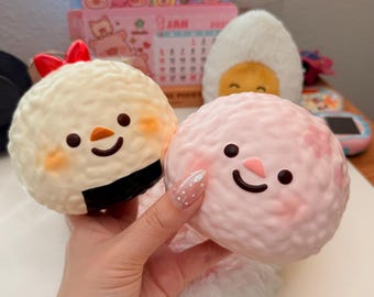 Sushi Rice Balls Squishy Toy | Soft Slow Rising Squishy | Kawaii Foam Squishy | Gift Ideas | handmade | Lisa