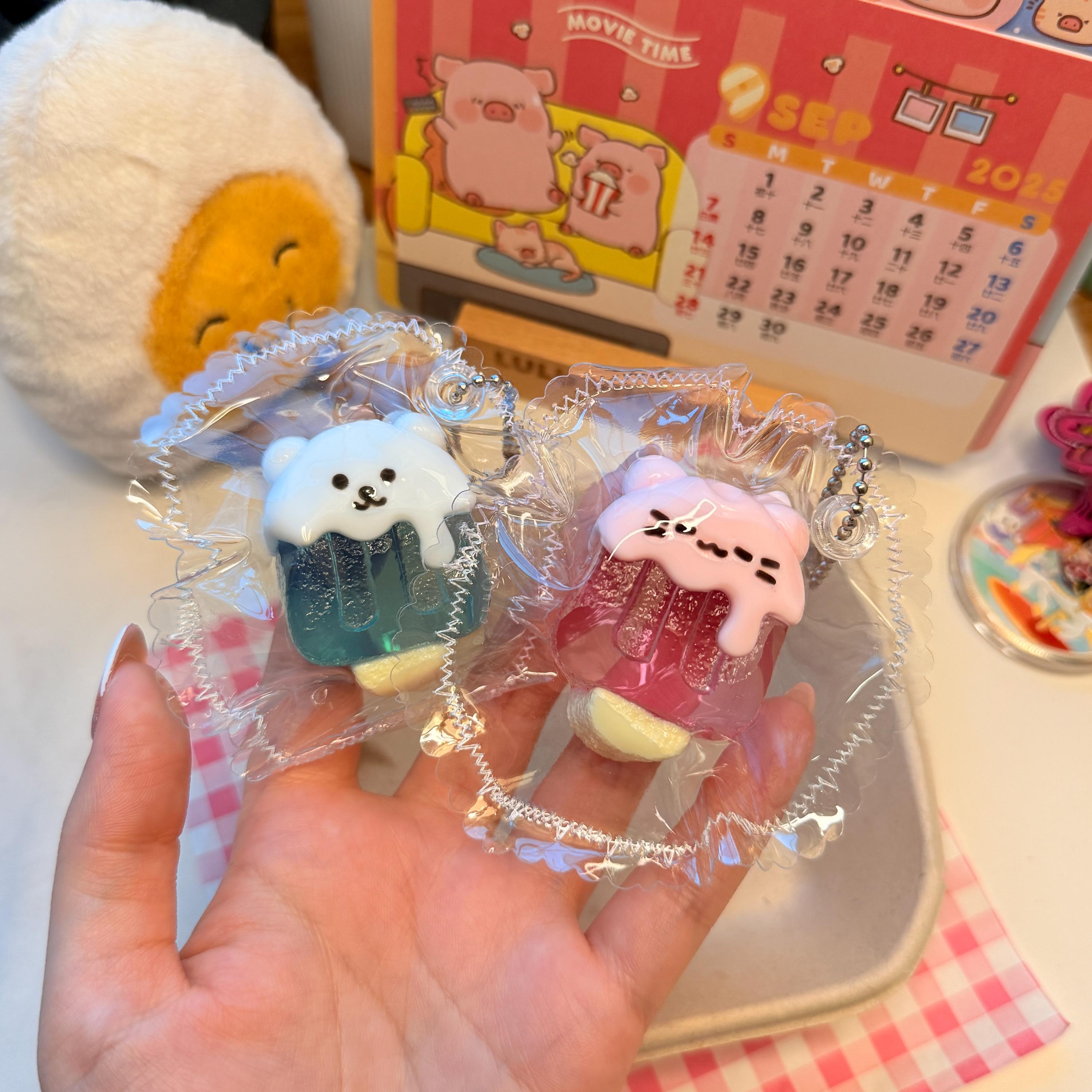 ミニフードデザート タバ スクイーズ おもちゃ キーチェーン