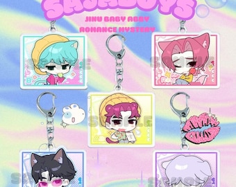 Jilijia Anime Baby Saja Plüsch Keychain 10cm - Mystery Figur Kissen Schlüsselanhänger