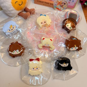 Anime Collection mini Taba Squishy Toy Keychain | Soft Slow Rising Silicone Squishy | Kawaii Food Squishy | Gift Ideas