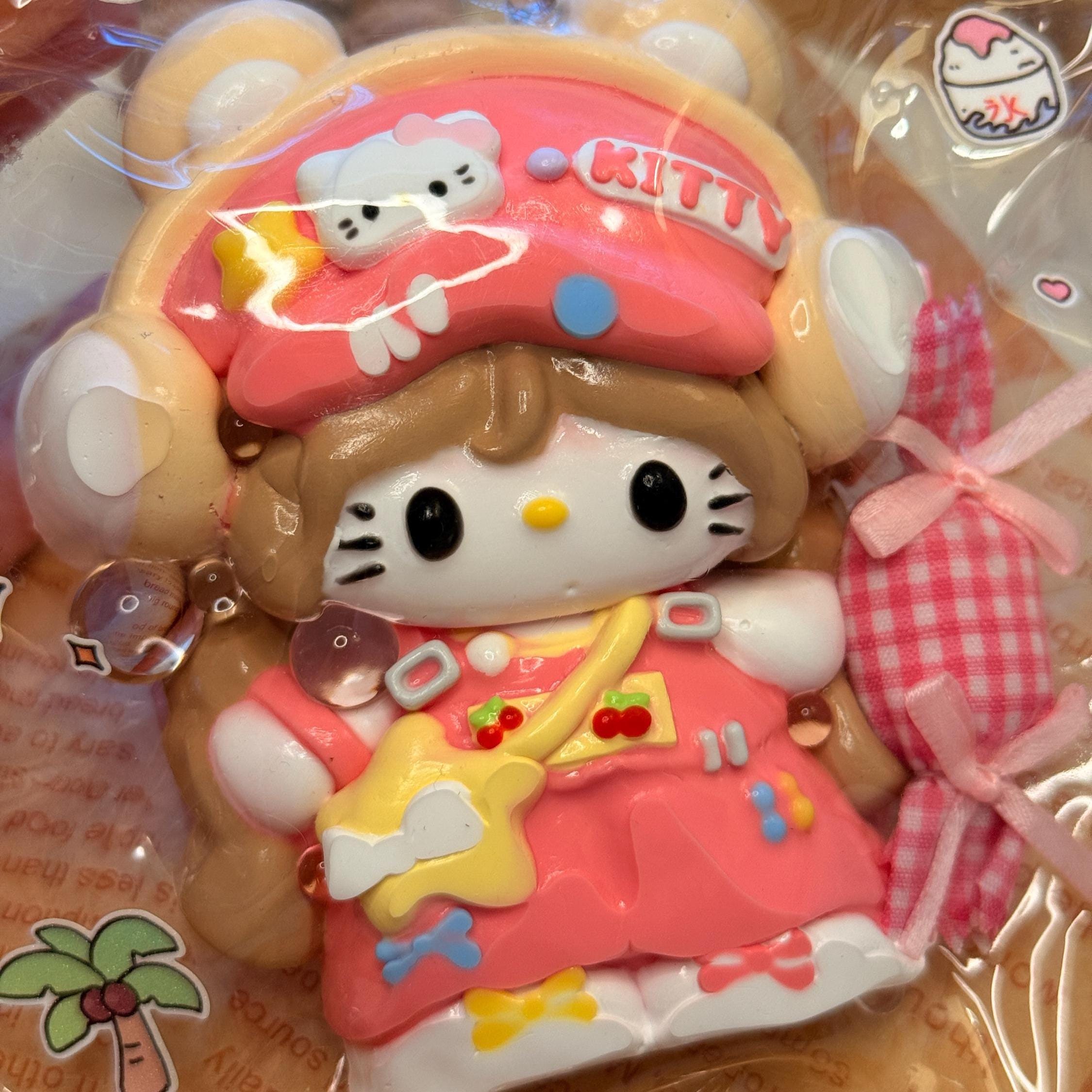 キティキャラクターシリーズ タバ スクイーズ おもちゃ キーチェーン 