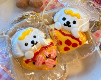 ミニピザフード タバ スクイーズ おもちゃ キーチェーン | 柔らかく