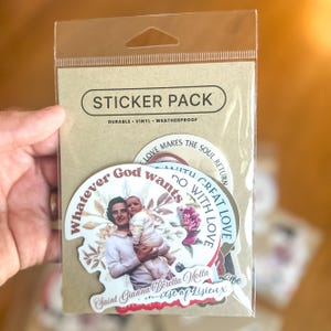Catholic Saint Sticker Bundle - 7 Catholic Waterproof Vinyl Stickers, Catholic Gifts, Catholic Confirmation Gifts, Catholic Stickers