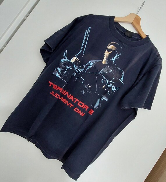 Vintage Terminator 2 Judgment Day Movie Shirt 90s Size US XL - Etsy