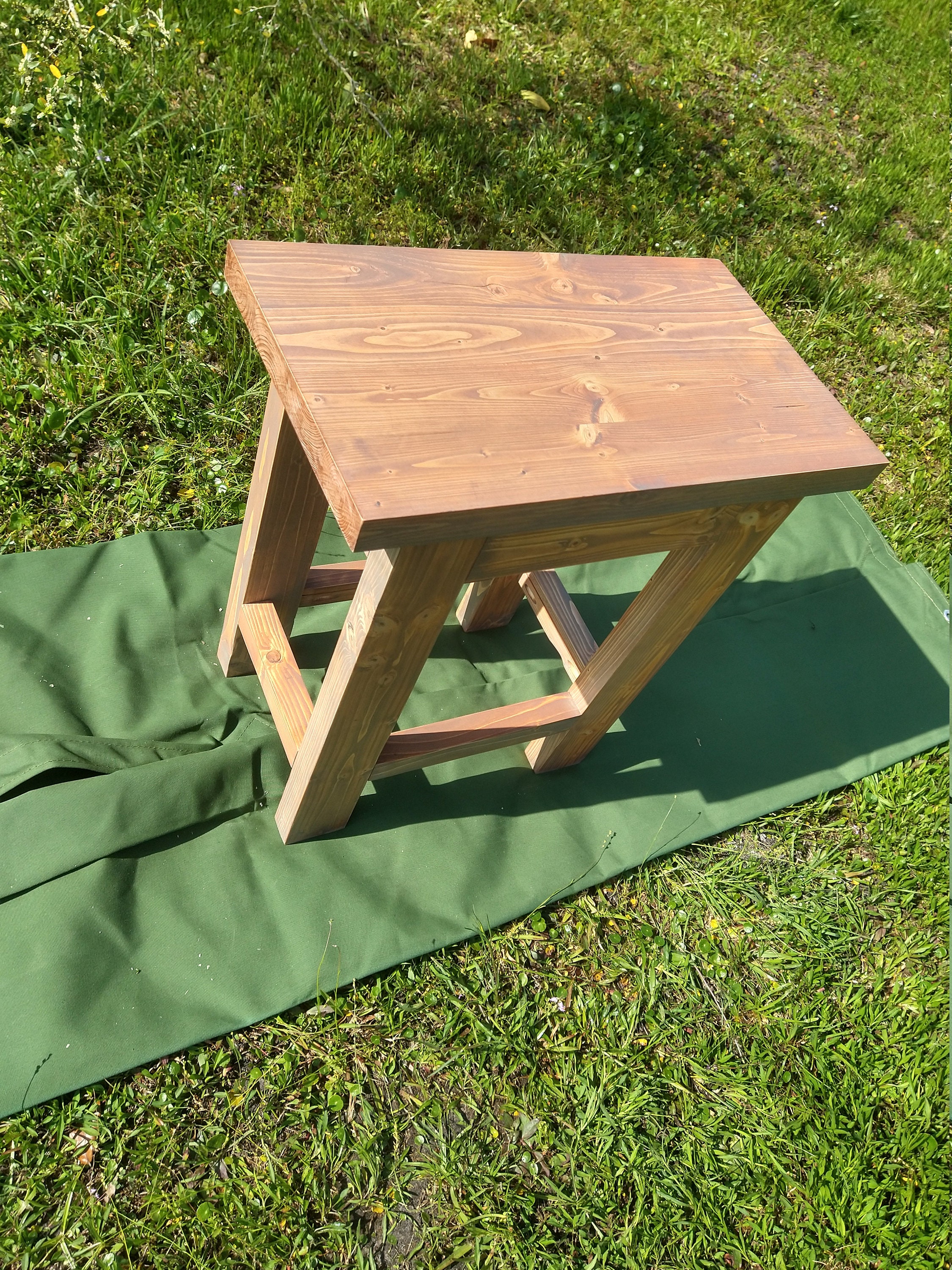 The Old Tiger End/entryway Table W/square Leg and Gloss Finish Etsy