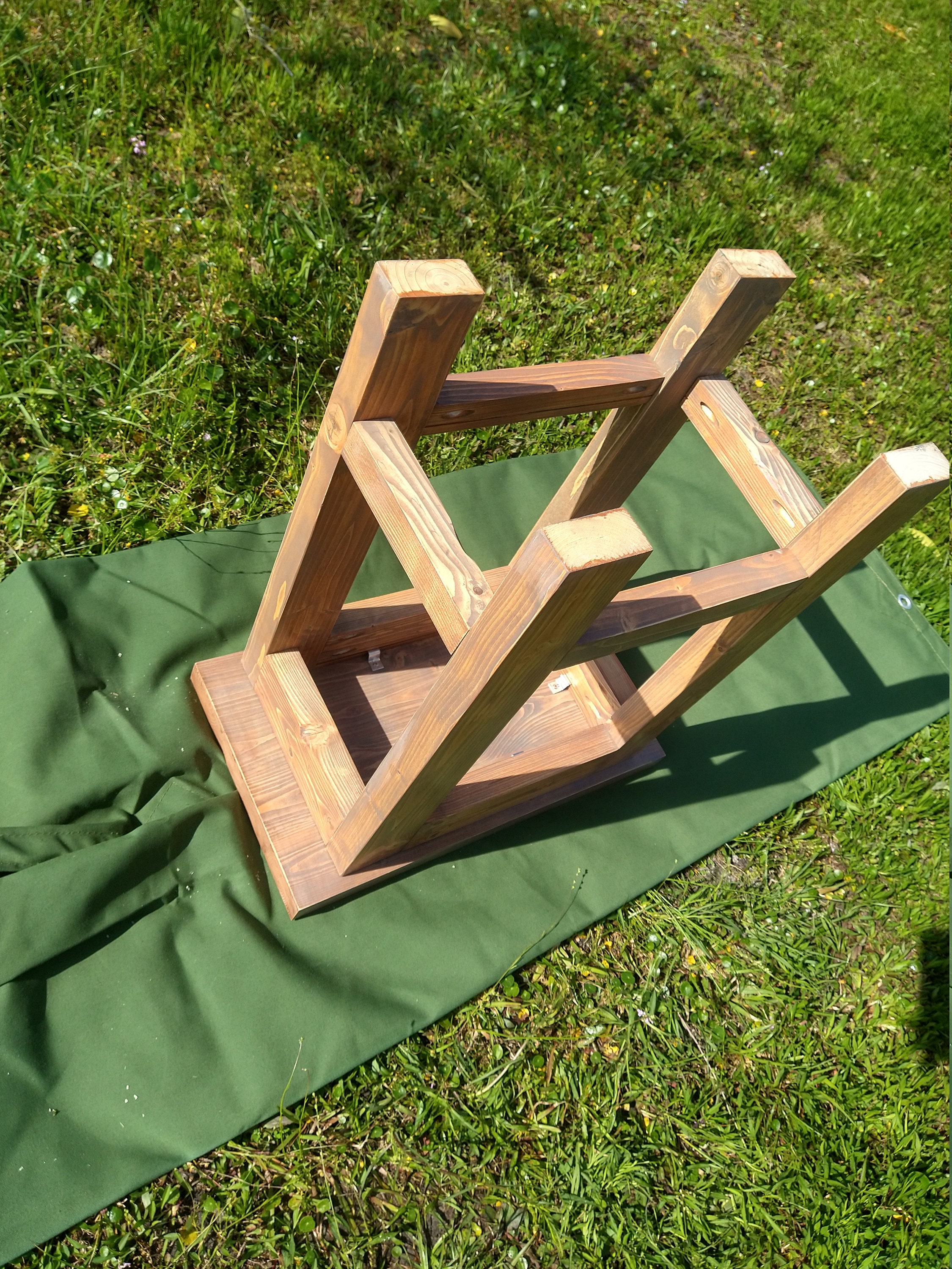 The Old Tiger End/entryway Table W/square Leg and Gloss Finish Etsy