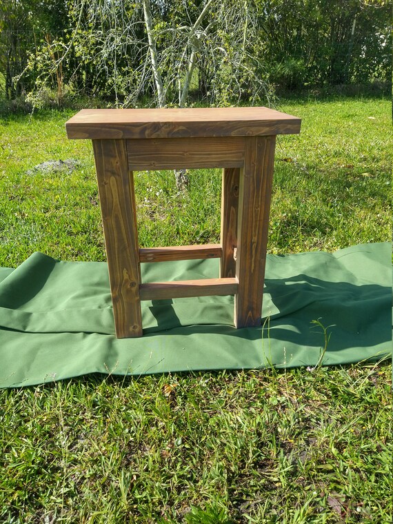 The Old Tiger End/entryway Table W/square Leg and Gloss Finish Etsy