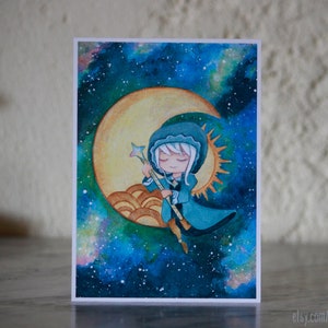 Blessing of the Welkin Moon illustration print