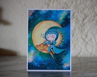 Blessing of the Welkin Moon illustration print