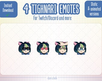 4X Tighnari emotes - ANIMATED twitch emotes