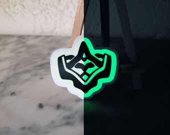 Removable phosphorescent Dottore sticker - Glow in the Dark Dottore decorative sticker - Multilayer Vinyl sticker