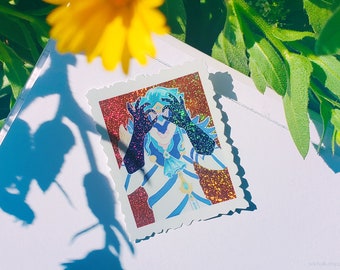 Glittering Dottore Sticker, Glossy Waterproof Finish | Waterproof Sticker | Fatui Harbinger Sticker