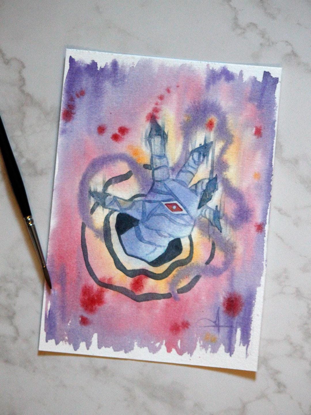 Original Watercolor of Rerir, Rächer of Solnari - Etsy