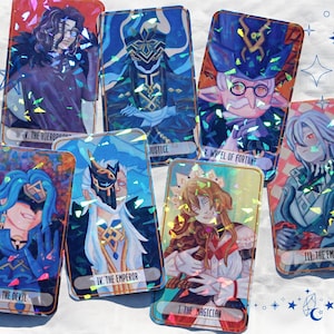 Cartes style Tarot Fatui, à choisir parmi une sélection -  Fait main - Reproductions de peintures à l'huile - Création artisanale Genshin