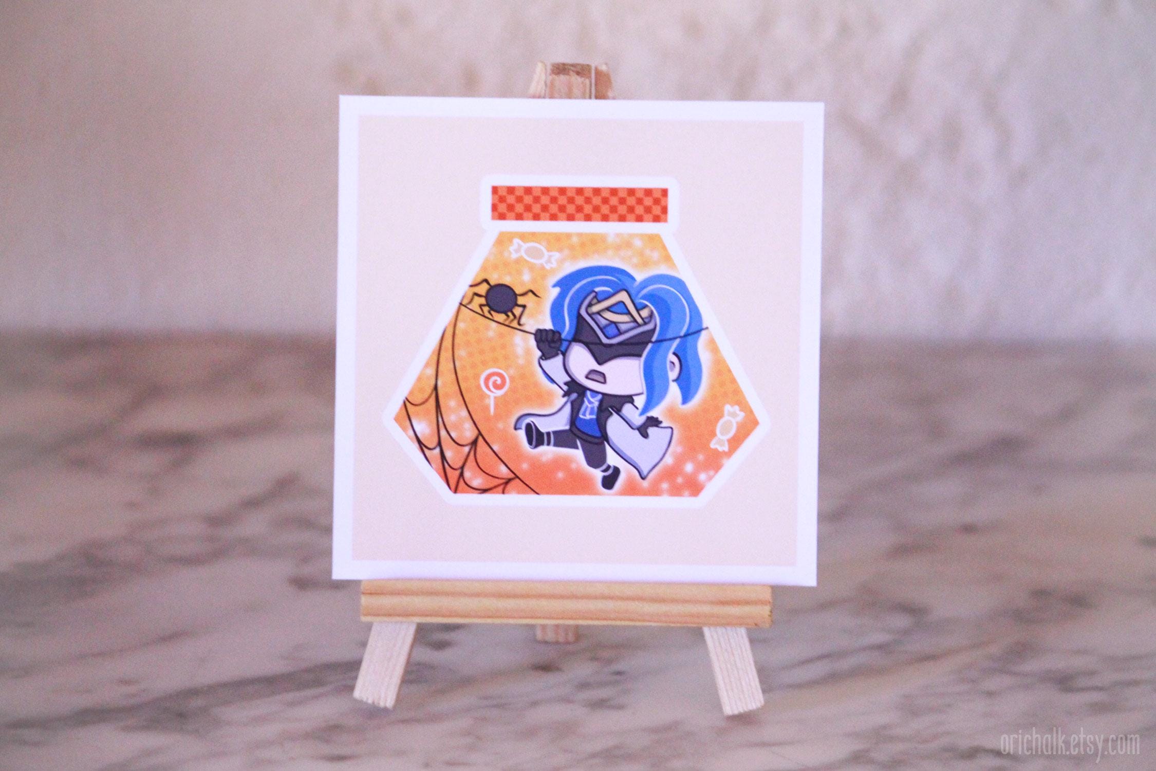 Chibittore Mini Print of Your Choice | Dottore Chibi Art - 9,5x9,5cm (3 ...