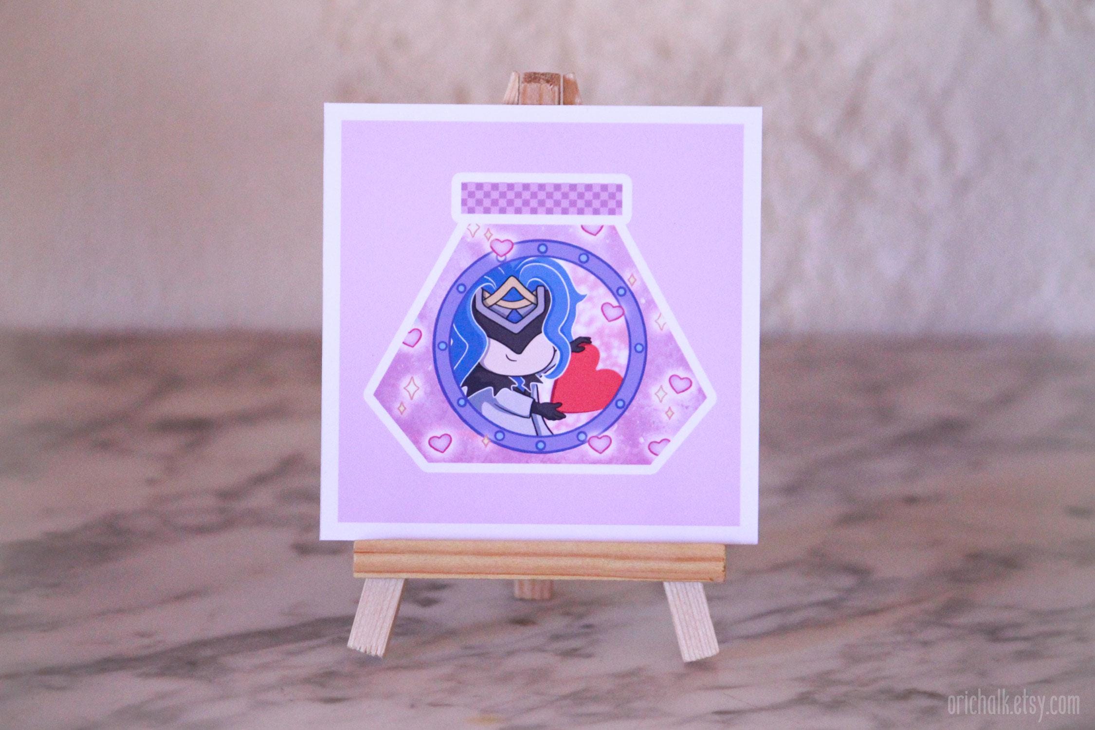 Chibittore Mini Print of Your Choice | Dottore Chibi Art - 9,5x9,5cm (3 ...