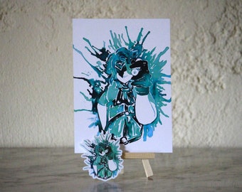Dottore Print + Sticker Set "A little prick?" | Genshin Impact | Watercolor