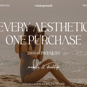 2000+ MEGA Lightroom Presets Bundle | Mobile and Desktop | Adobe Lightroom | Instagram Blogger | Photo Edit Filters | Free Updates | XMP DNG