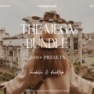 2000+ MEGA Lightroom Presets Bundle | Mobile and Desktop | Adobe Lightroom | Instagram Blogger | Photo Edit Filters | Free Updates | XMP DNG