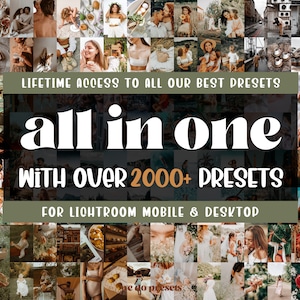 2000+ MEGA Lightroom Presets Bundle | Mobile and Desktop | Adobe Lightroom | Instagram Blogger | Photo Edit Filters | Free Updates | XMP DNG