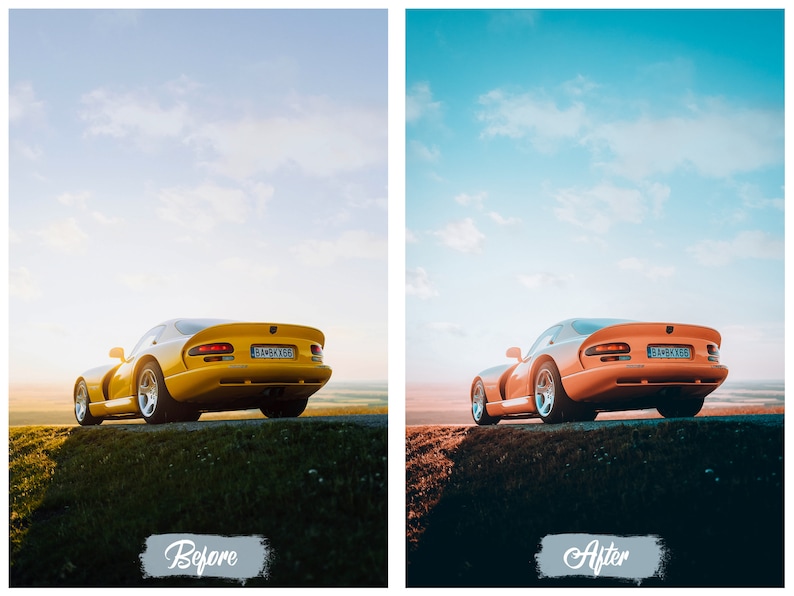 15 Automotive Lightroom Presets Mobile & Desktop Minimal Etsy