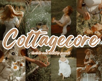 20 Cottagecore Lightroom-presets | Mobiele en desktopfilters (DNG- en XMP-voorinstellingen)
