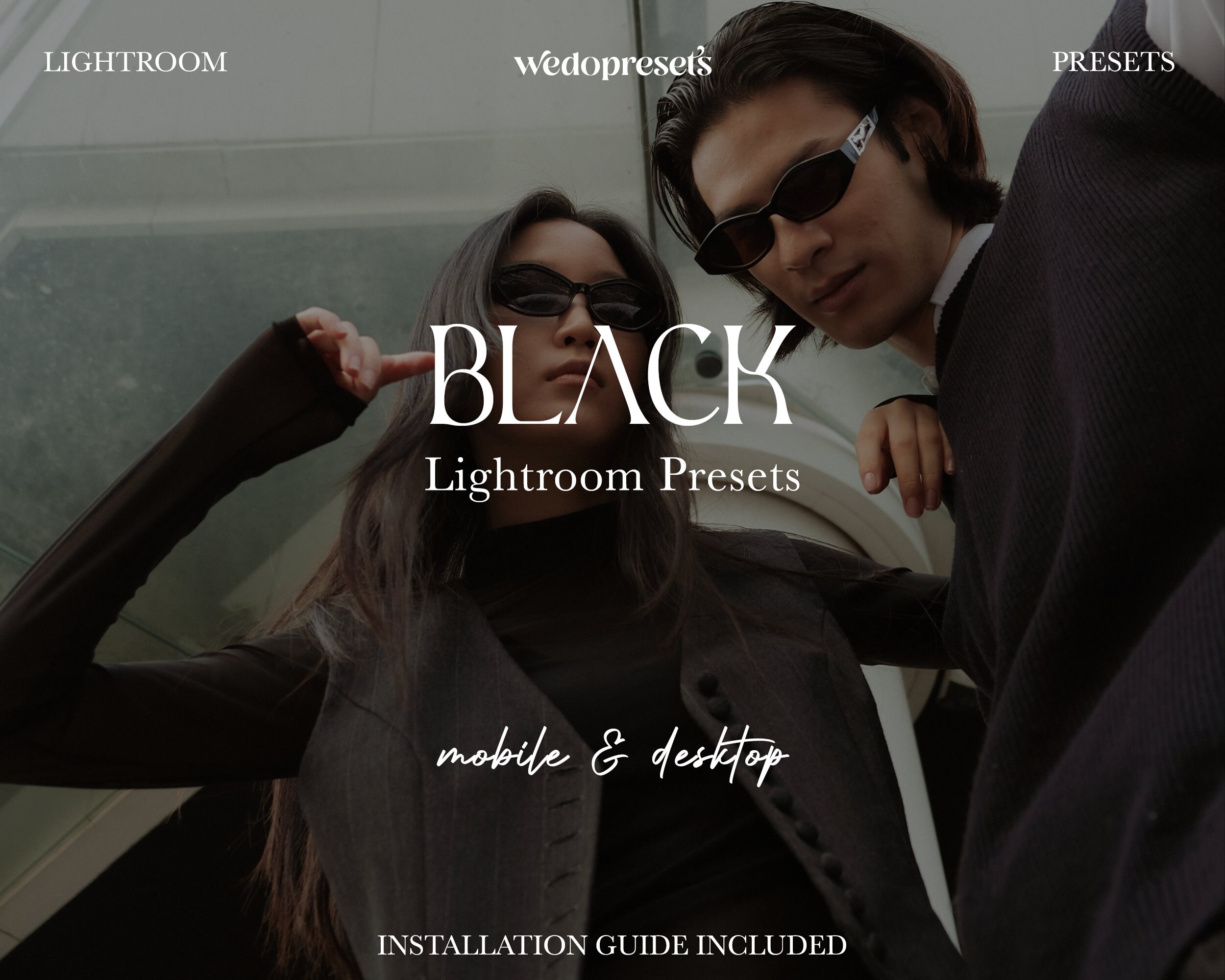 5 BLVCK Premium Lightroom Presets | Mobile & Desktop | Minimal Filters | Fashion Blogger Presets | Instagram Aesthetic | DNG + XMP Presets