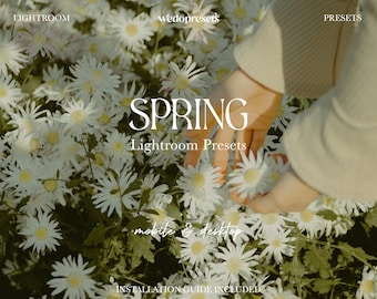 10 Spring Lightroom Presets | Mobile & Desktop | Minimal Autumn Filters | Fashion Blogger Presets | Instagram Aesthetic | DNG + XMP Presets