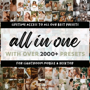 2000+ MEGA Lightroom Presets Bundle | Mobile and Desktop | Adobe Lightroom | Instagram Blogger | Photo Edit Filters | Free Updates | XMP DNG