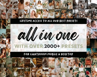 2000+ MEGA Lightroom Presets Bundle | Mobile and Desktop | Adobe Lightroom | Instagram Blogger | Photo Edit Filters | Free Updates | XMP DNG