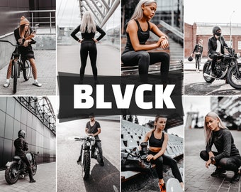 5 BLVCK Premium Lightroom Presets | Mobile & Desktop | Minimal Filters | Fashion Blogger Presets | Instagram Aesthetic | DNG + XMP Presets