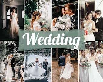 15 Wedding Lightroom Presets | Mobile & Desktop | Minimal Filters | Fashion Blogger Presets | Instagram Aesthetic | DNG + XMP Presets