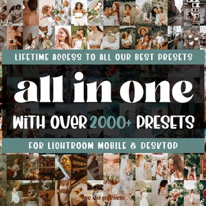 2000+ MEGA Lightroom Presets Bundle | Mobile and Desktop | Adobe Lightroom | Instagram Blogger | Photo Edit Filters | Free Updates | XMP DNG