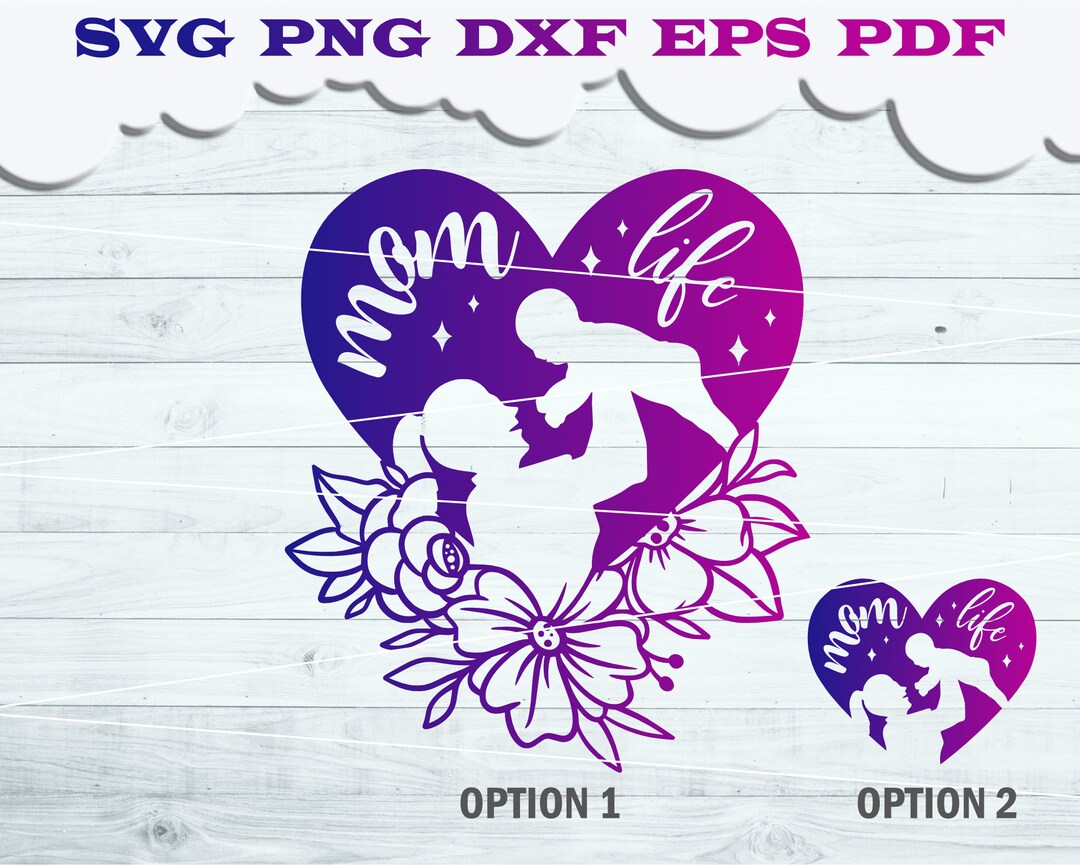 Mother and Baby SVG File | Mommy and Me | Floral Holding Baby Svg ...