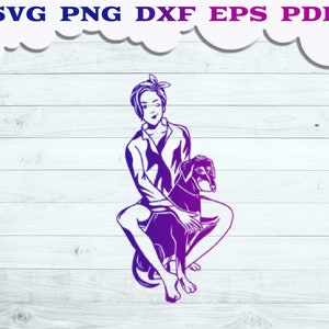 Dog mom SVG, Dog lovers Svg, Young Moms with Black Dogy svg, Dog Svg for Cricut, Mom life svg, Mama Paw Sublimation, Sexy mom Clip art