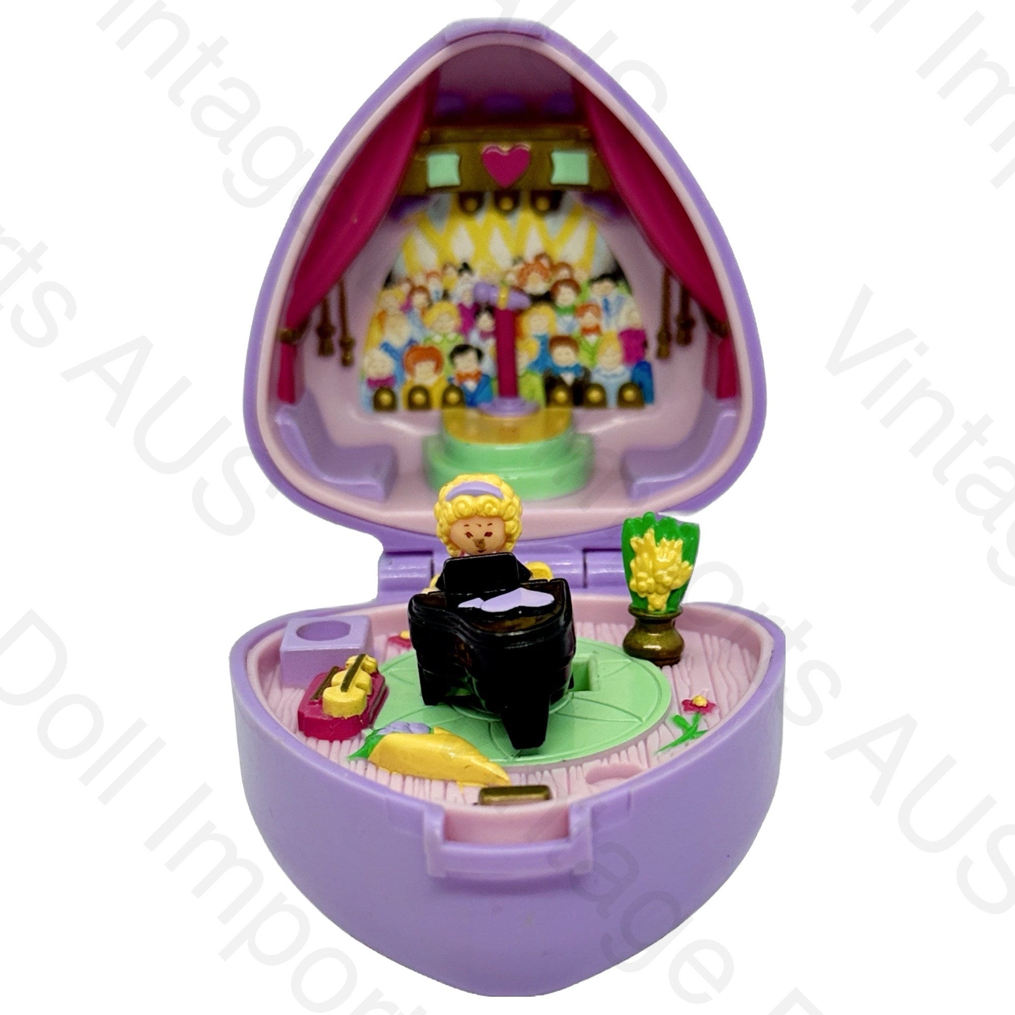 1991 Polly Pocket Piano Recital Ring Box