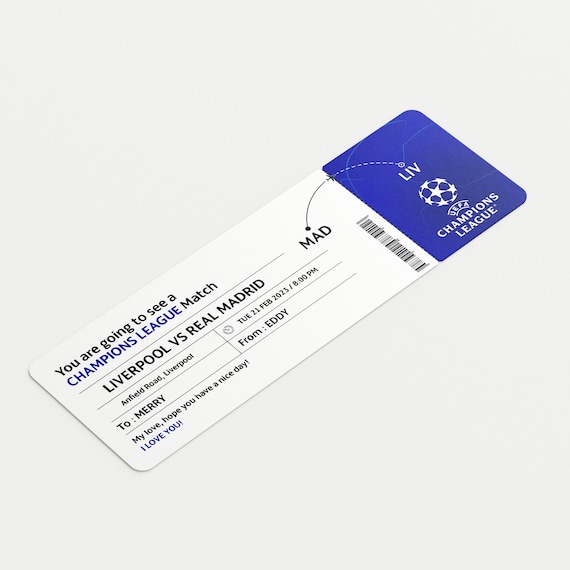 Football tickets champions league hotsell