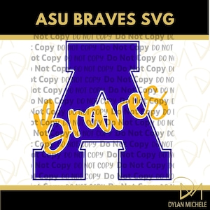 ASU Braves Inspired - SVG - Alcorn Braves Inspired SVG