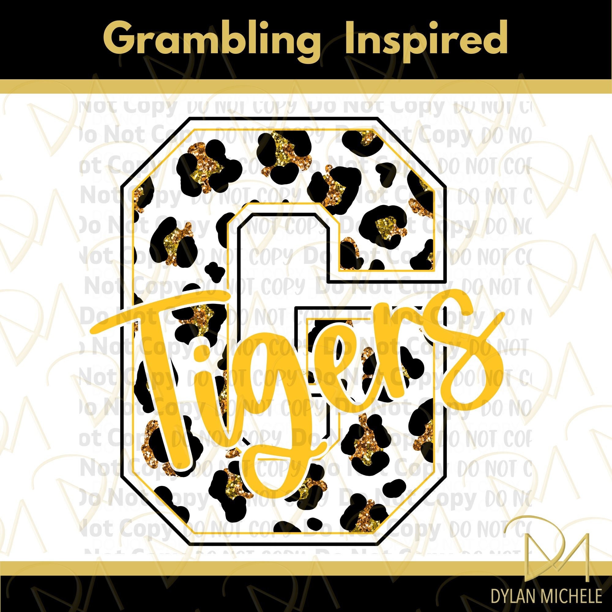 Grambling Tigers Inspired Leopard Print PNG Sublimation Etsy