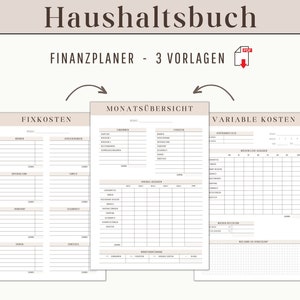 Budget book monthly financial planner | Budget Planner Sheet Print PDF | Savings tracker template budget plan personal money management