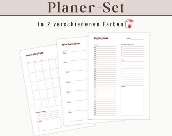 Daily planner, weekly planner, monthly planner to print as digital DOWNLOAD (PDF - A3 & A4) | minimalist to-do list Daily Planner 2025