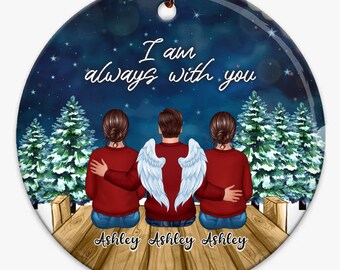 Personalised I Am Always With You Ornament, Brothers And Sisters Ornament, Memorial Brothers, In Memory Onament, Angel Wings, Family Gift