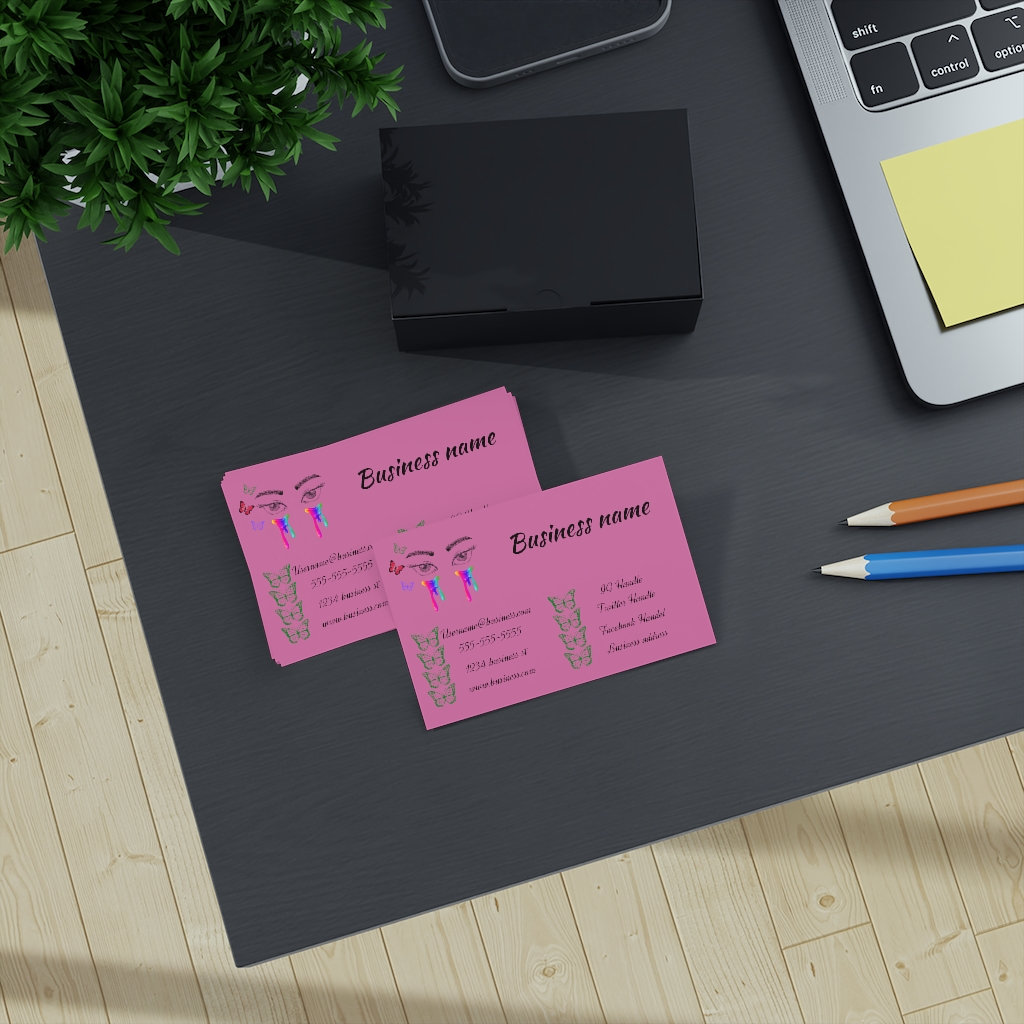 Business Cards, Custom Business Card, Personalized Laminated/non
