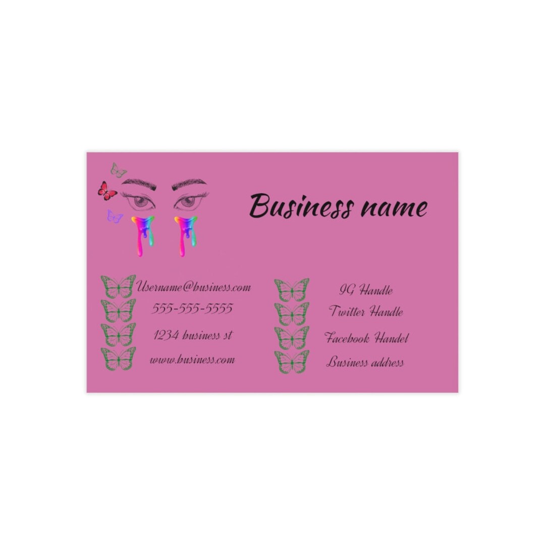 Business Cards, Custom Business Card, Personalized Laminated/non