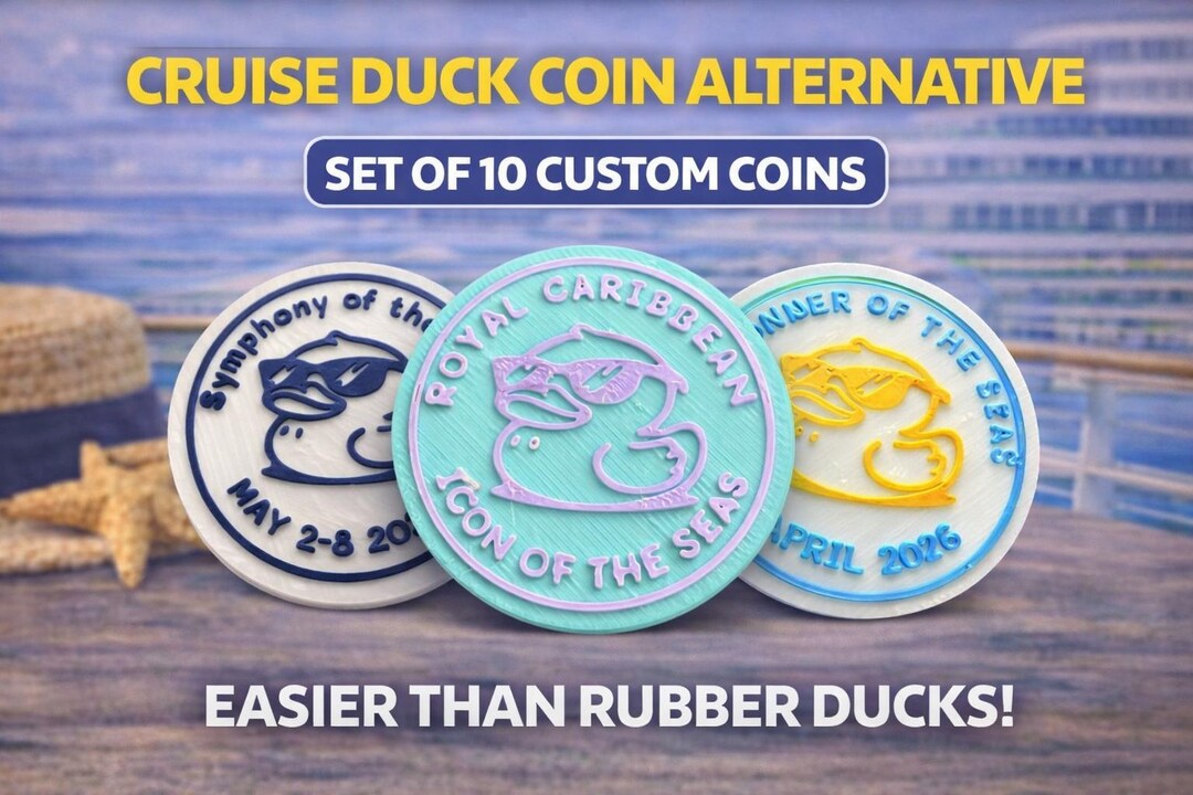 Custom Cruise Duck Coin Set of 10 | Custom Cruise Coins | Hide & Seek ...