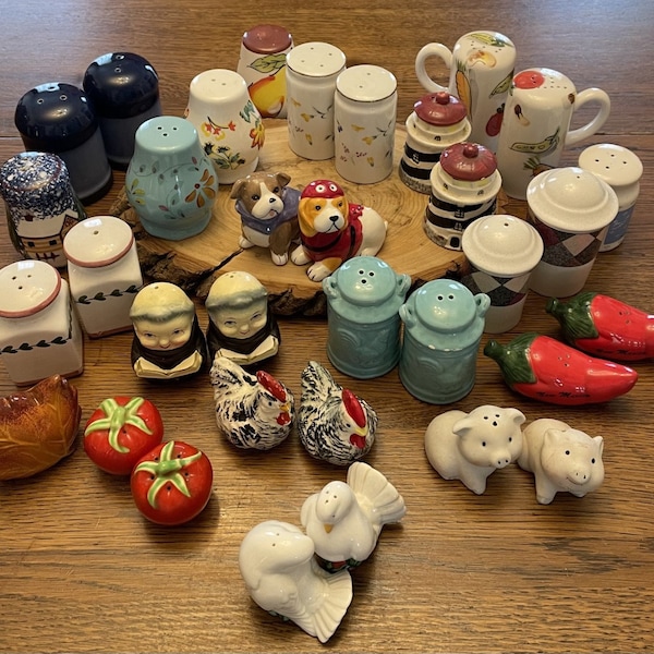 Pick Your Own Vintage Salt and Pepper Shaker Collection | Salt and Pepper Sets or Individuals |