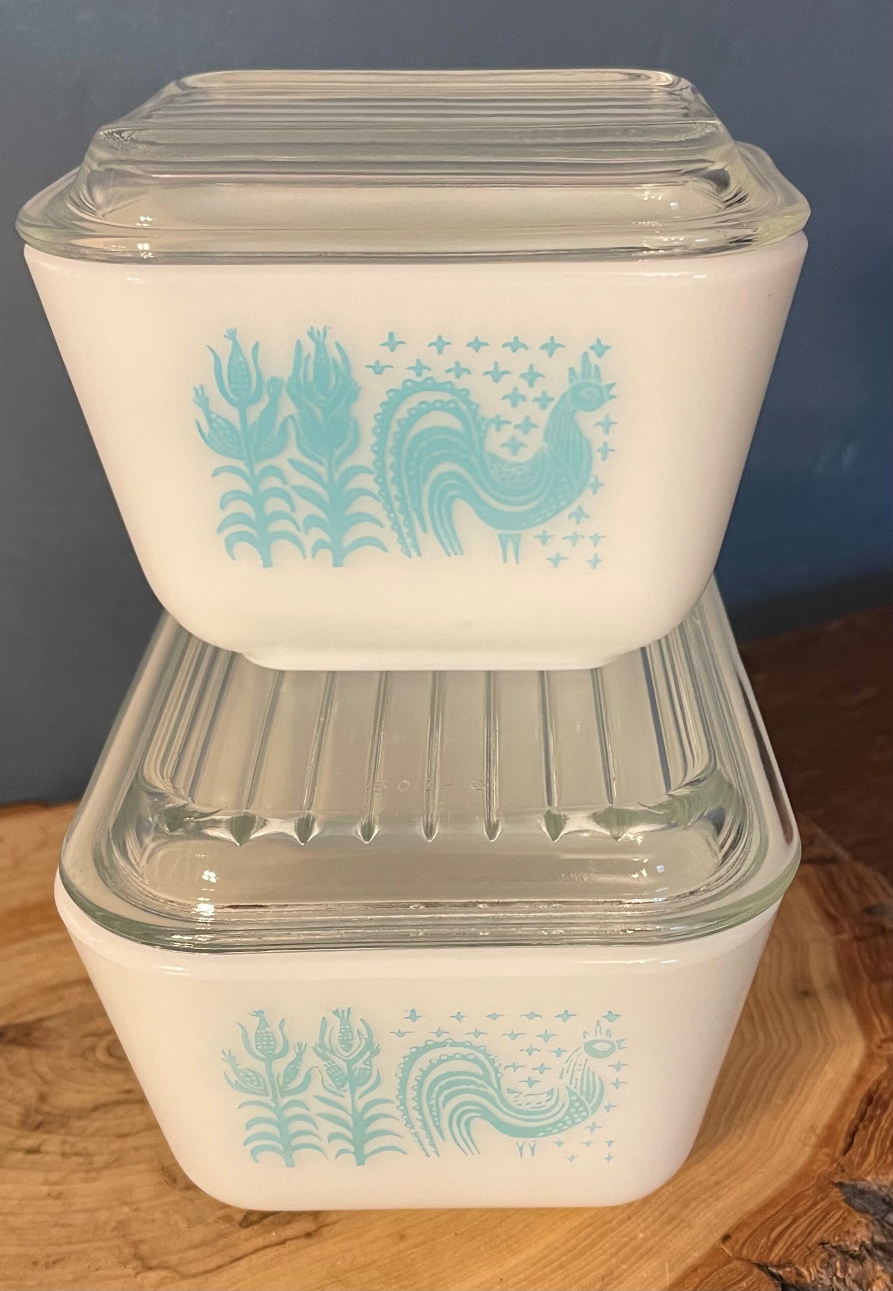 Vintage Refrigerator Boxes Amish Butterprint Pattern 2 - Etsy